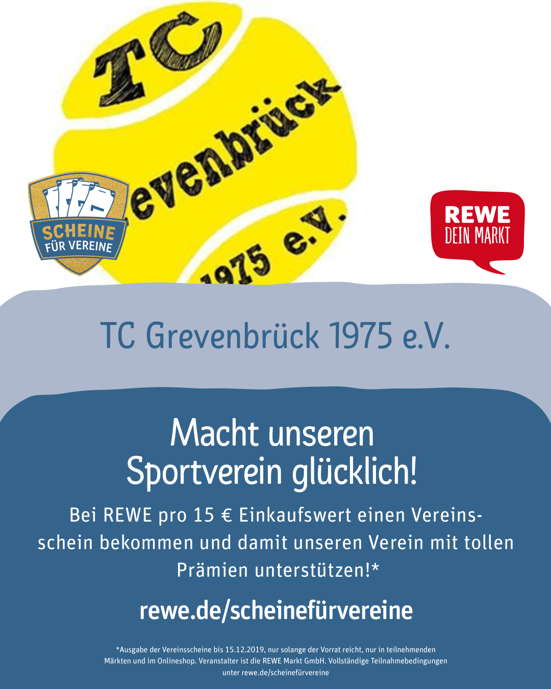 REWE - Scheine für den TC Grevenbrück